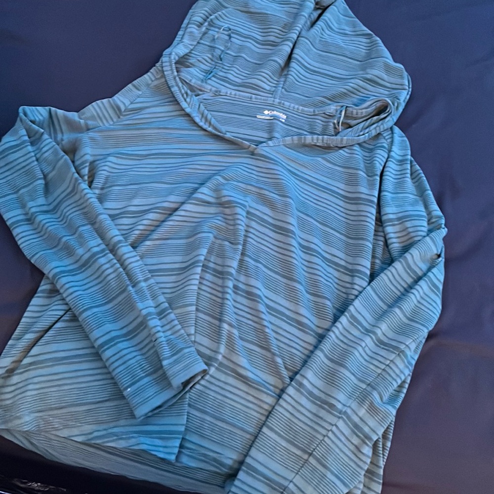 Columbia Lightweight Hoodie Workout Top Size Large